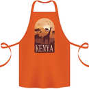 Kenya Safari Souvenir Cotton Apron 100% Organic Orange