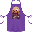 Kenya Safari Souvenir Cotton Apron 100% Organic Purple