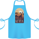Kenya Safari Souvenir Cotton Apron 100% Organic Turquoise