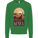 Kenya Safari Souvenir Kids Sweatshirt Jumper Irish Green