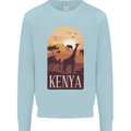 Kenya Safari Souvenir Kids Sweatshirt Jumper Light Blue