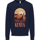 Kenya Safari Souvenir Kids Sweatshirt Jumper Navy Blue