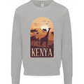 Kenya Safari Souvenir Kids Sweatshirt Jumper Sports Grey