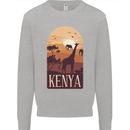 Kenya Safari Souvenir Kids Sweatshirt Jumper Sports Grey
