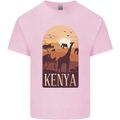 Kenya Safari Souvenir Kids T-Shirt Childrens Light Pink