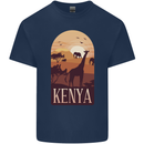 Kenya Safari Souvenir Kids T-Shirt Childrens Navy Blue