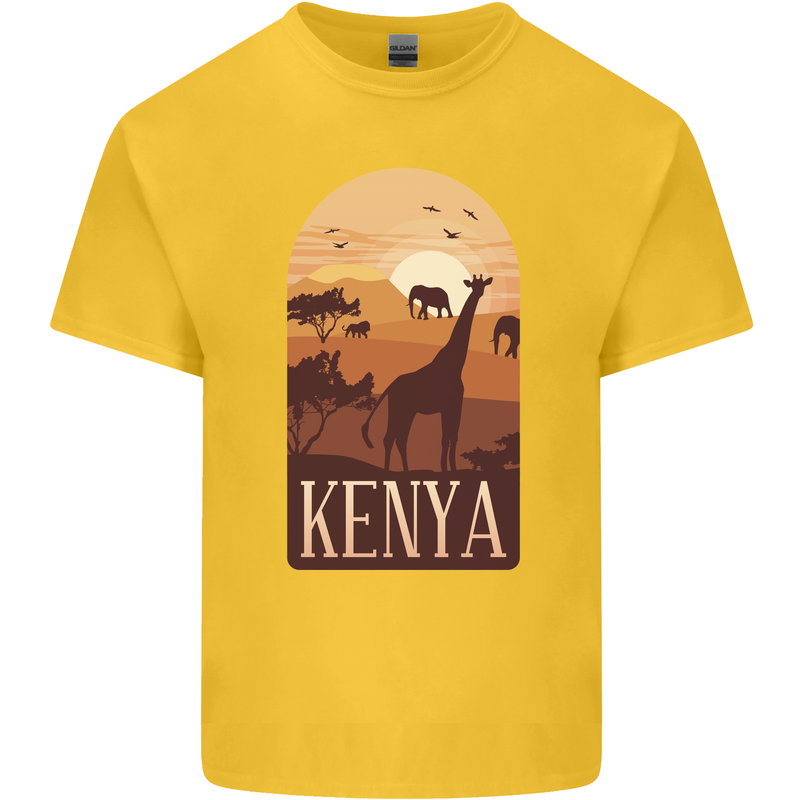 Kenya Safari Souvenir Kids T-Shirt Childrens Yellow