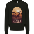 Kenya Safari Souvenir Mens Sweatshirt Jumper Black