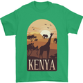 Kenya Safari Souvenir Mens T-Shirt 100% Cotton Irish Green