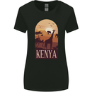 Kenya Safari Souvenir Womens Wider Cut T-Shirt Black