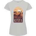Kenya Safari Womens Petite Cut T-Shirt Sports Grey