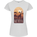 Kenya Safari Womens Petite Cut T-Shirt White