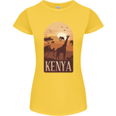 Kenya Safari Womens Petite Cut T-Shirt Yellow