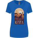 Kenya Safari Womens Wider Cut T-Shirt Royal Blue