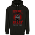 Kettlebell Beast Gym Training Top MMA Mens Hoodie Black