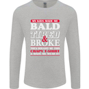 Kids Bald Tired & Broke Father's Day Mens Long Sleeve T-Shirt Sports Grey