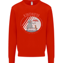 Kindness a Gift Funny Dog Elephant Kids Sweatshirt Jumper Bright Red