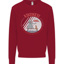 Kindness a Gift Funny Dog Elephant Kids Sweatshirt Jumper Red
