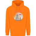 Kindness a Gift Funny Dog Elephant Mens 80% Cotton Hoodie Orange