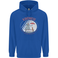 Kindness a Gift Funny Dog Elephant Mens 80% Cotton Hoodie Royal Blue