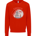 Kindness a Gift Funny Dog Elephant Mens Sweatshirt Jumper Bright Red