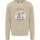 Kindness a Gift Funny Dog Elephant Mens Sweatshirt Jumper Sand