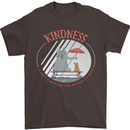 Kindness a Gift Funny Dog Elephant Mens T-Shirt Cotton Gildan Dark Chocolate