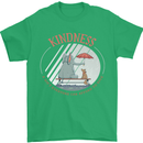 Kindness a Gift Funny Dog Elephant Mens T-Shirt Cotton Gildan Irish Green