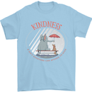 Kindness a Gift Funny Dog Elephant Mens T-Shirt Cotton Gildan Light Blue
