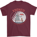 Kindness a Gift Funny Dog Elephant Mens T-Shirt Cotton Gildan Maroon