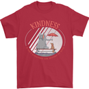 Kindness a Gift Funny Dog Elephant Mens T-Shirt Cotton Gildan Red