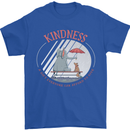 Kindness a Gift Funny Dog Elephant Mens T-Shirt Cotton Gildan Royal Blue