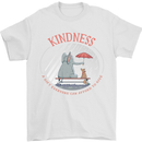 Kindness a Gift Funny Dog Elephant Mens T-Shirt Cotton Gildan White