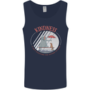 Kindness a Gift Funny Dog Elephant Mens Vest Tank Top Navy Blue