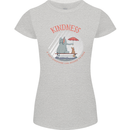 Kindness a Gift Funny Dog Elephant Womens Petite Cut T-Shirt Sports Grey