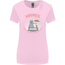 Kindness a Gift Funny Dog Elephant Womens Wider Cut T-Shirt Light Pink