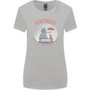 Kindness a Gift Funny Dog Elephant Womens Wider Cut T-Shirt Sports Grey