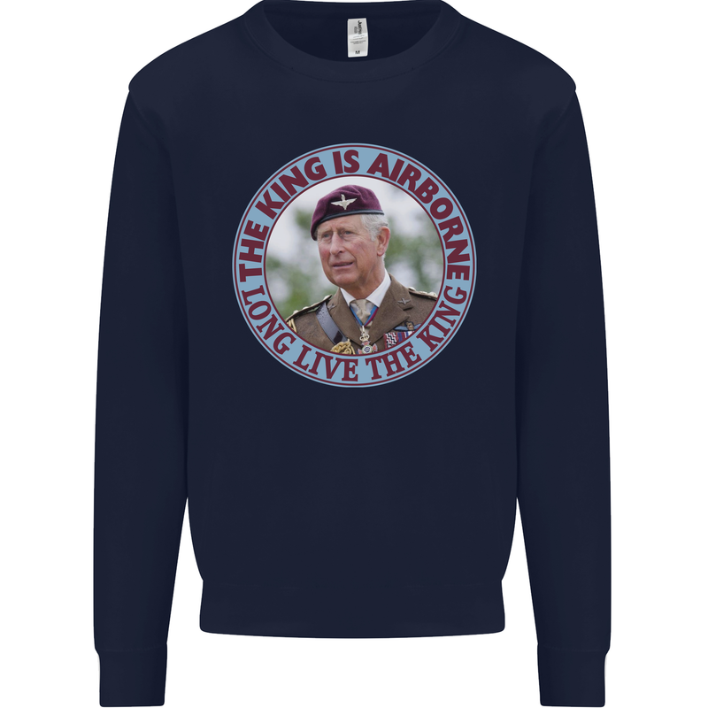 King Airborne Kids Sweatshirt Jumper Navy Blue