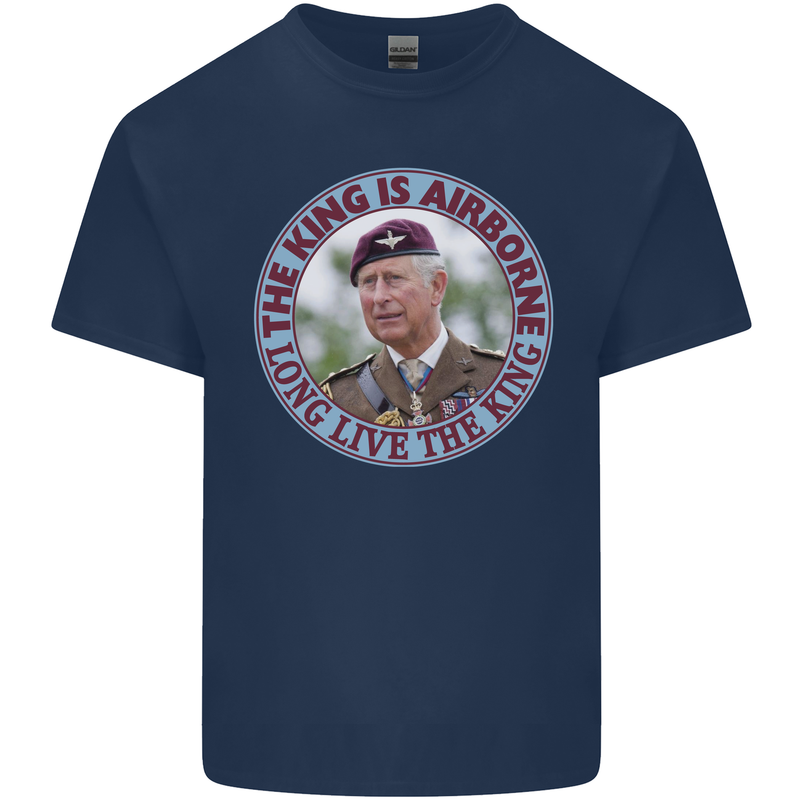 King Airborne Kids T-Shirt Childrens Navy Blue