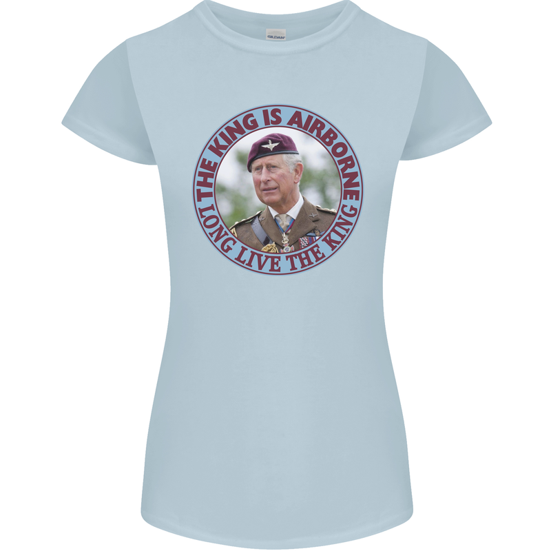 King Airborne Womens Petite Cut T-Shirt Light Blue