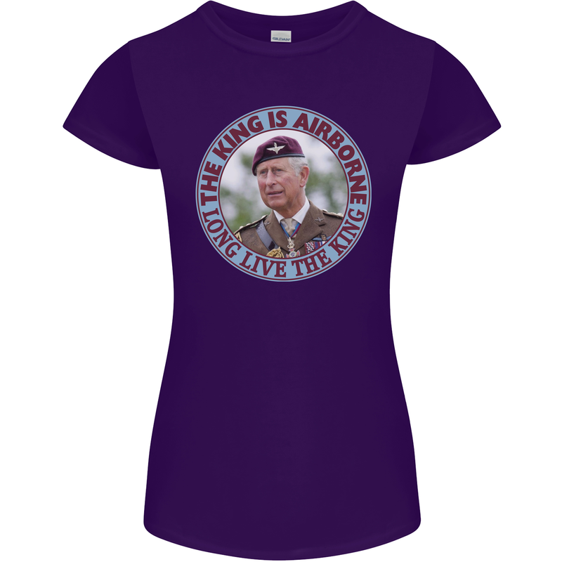 King Airborne Womens Petite Cut T-Shirt Purple