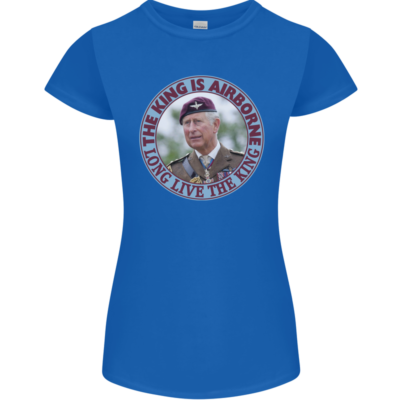 King Airborne Womens Petite Cut T-Shirt Royal Blue