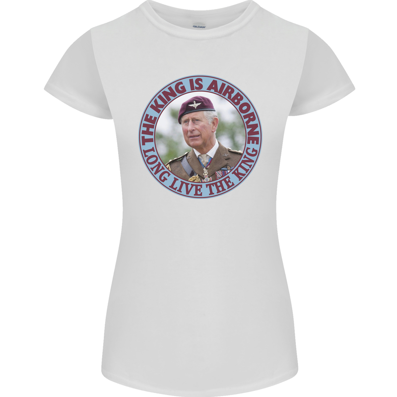 King Airborne Womens Petite Cut T-Shirt White