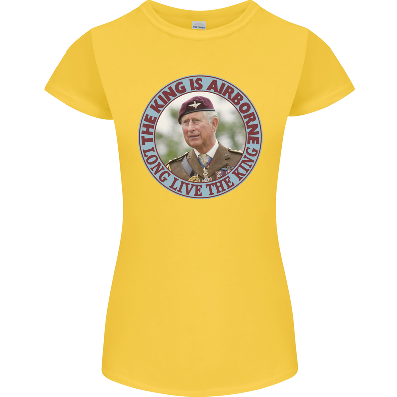 King Airborne Womens Petite Cut T-Shirt Yellow