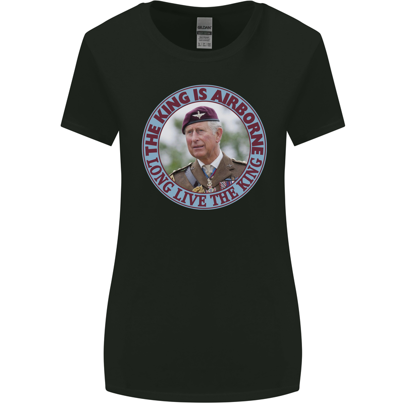 King Airborne Womens Wider Cut T-Shirt Black