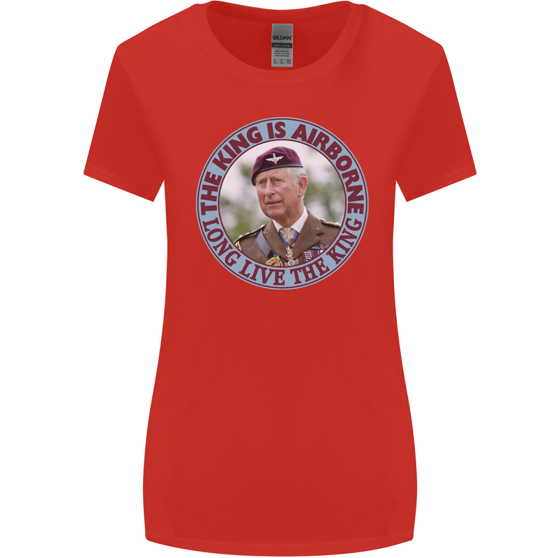 King Airborne Womens Wider Cut T-Shirt Red