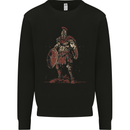 King Leonidas Spartan Warrior Gym Bodybuilding Kids Sweatshirt Jumper Black