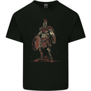King Leonidas Spartan Warrior Gym Bodybuilding Kids T-Shirt Childrens Black