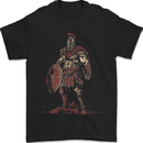 King Leonidas Spartan Warrior Gym Bodybuilding Mens T-Shirt 100% Cotton Black