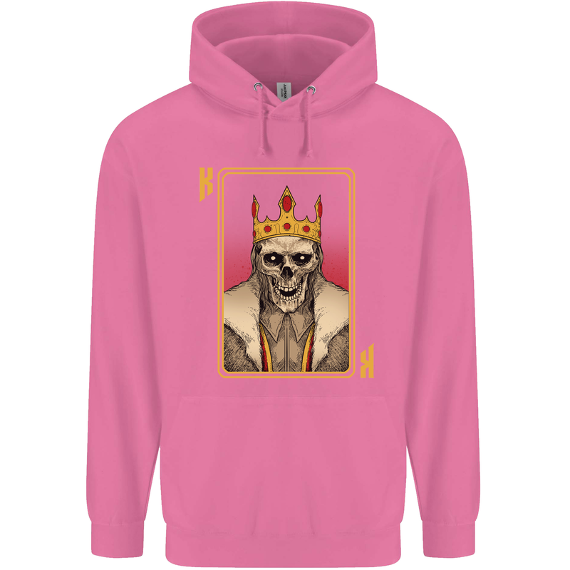 King Playing Card Gothic Skull Poker Childrens Kids Hoodie Azalea